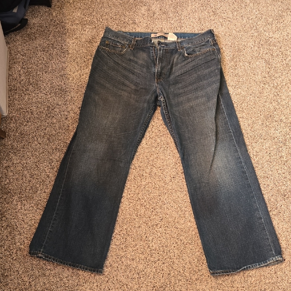 GAP Men's Relaxed Fit Denim Jeans - Dark Blue
